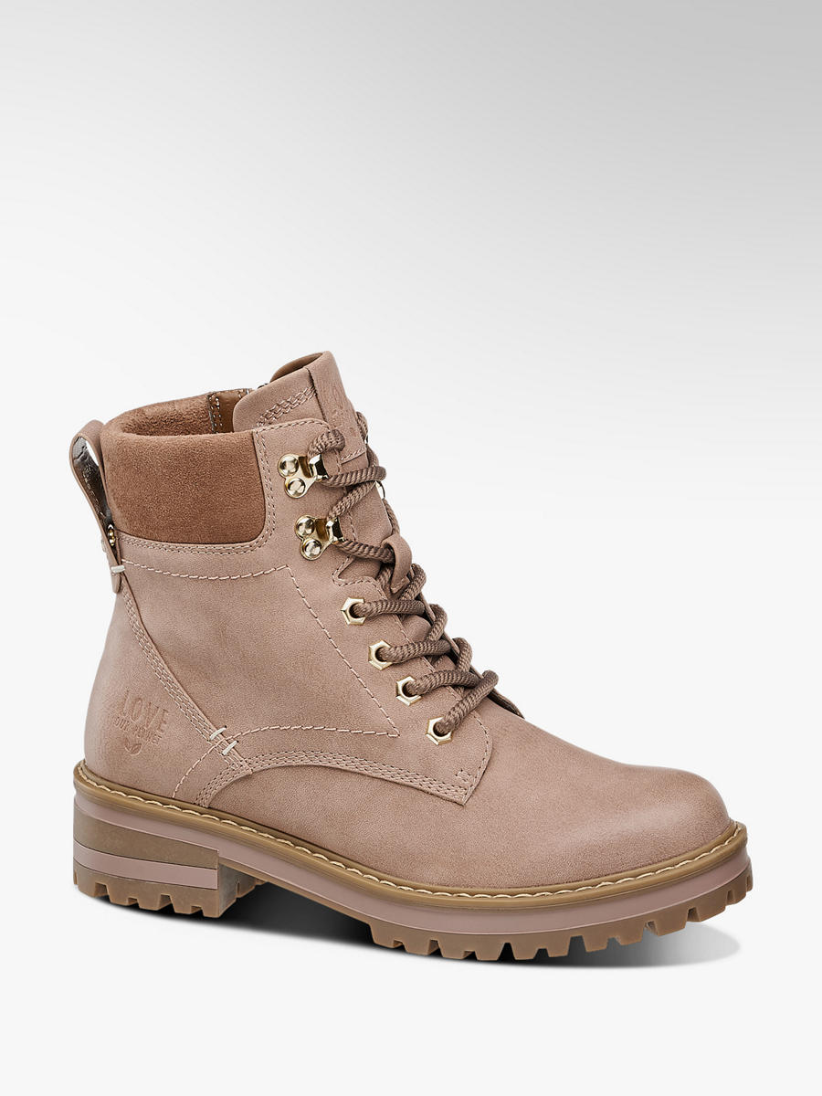 Schnürboots von Love our Planet in rosa DEICHMANN Schnürboots von Love our Planet in rosa DEICHMANN